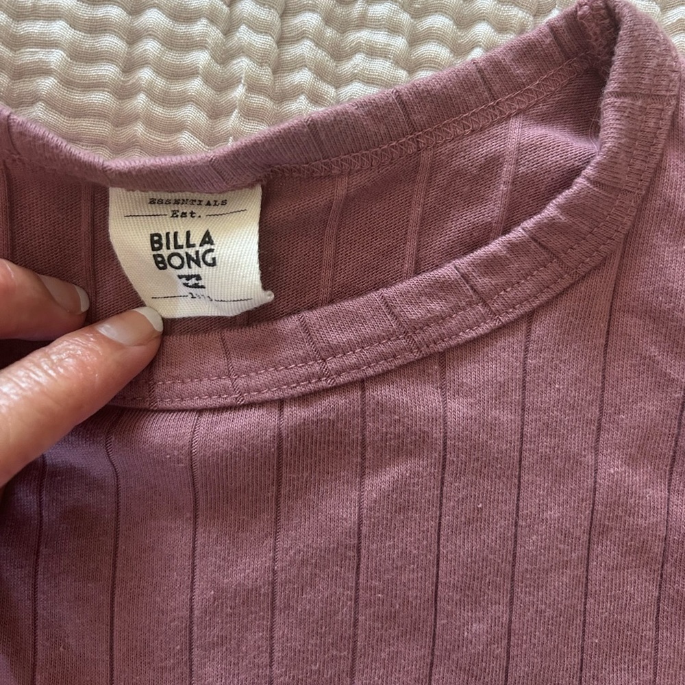 Billabong Ribbed Purple Top - Picture 5 of 7